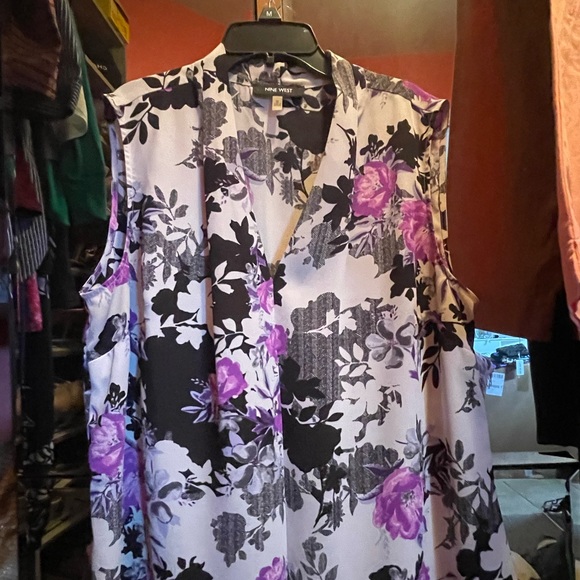 Nine West Floral Tank - Picture 1 of 4